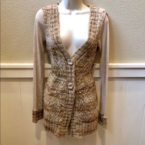Funky BKE Button Up Cardigan. Sz S